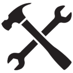 crossed tools